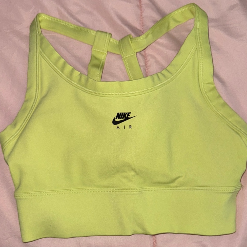 Nike Air Lime Green Sports Bra